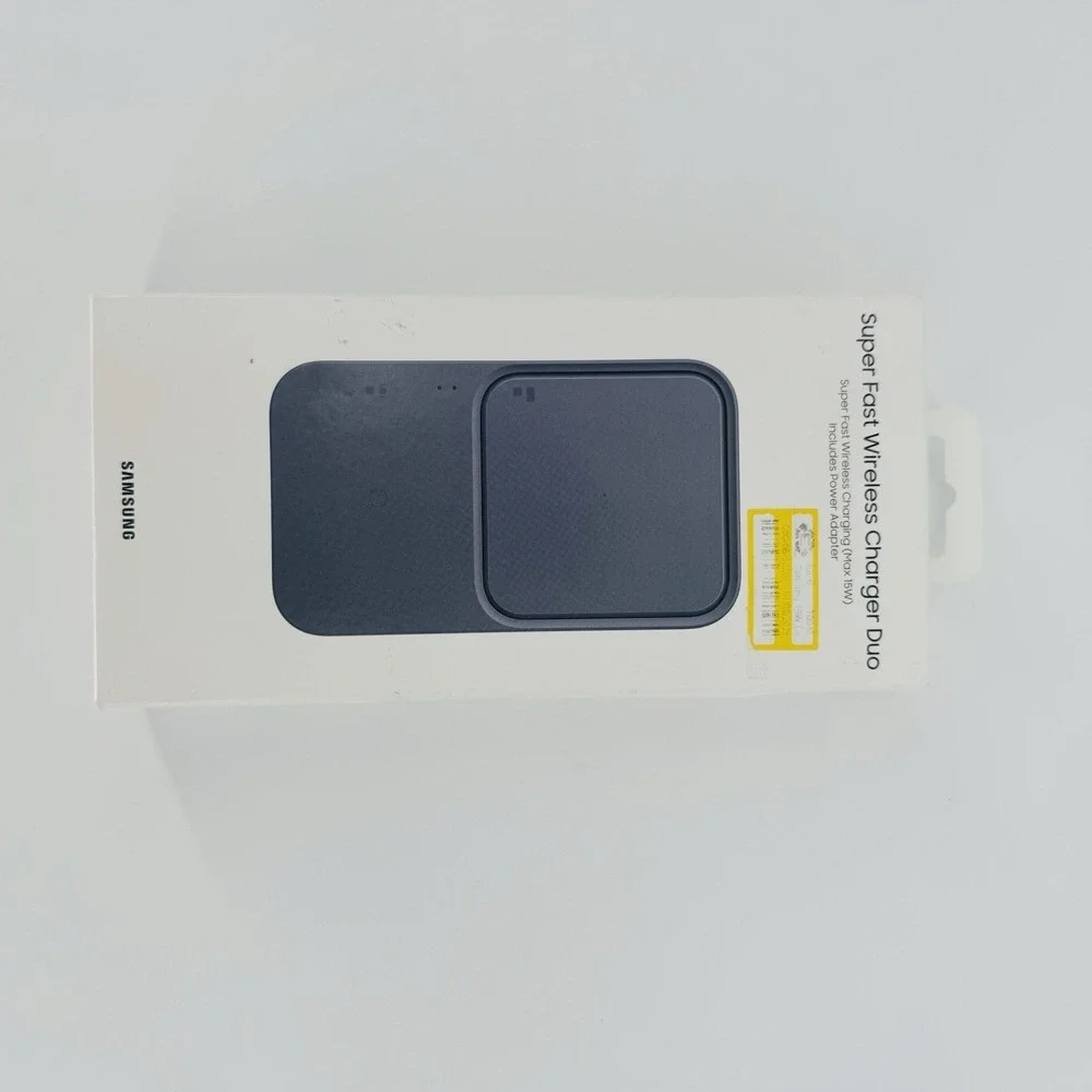 Samsung Super Fast Wireless Charger Duo 15W Qi Pad Black EP-P5400TBEGUS